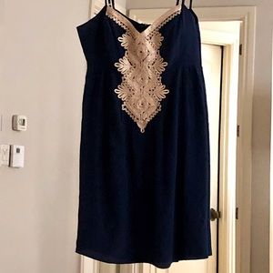 Lily Pulitzer Navy Spaghetti Strap, Like New